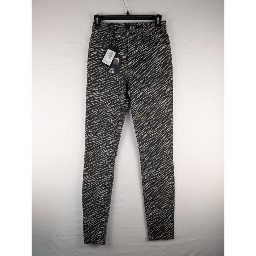 New Paige Jeans Womens‎ Size 25 Hoxton Ultra Skinny Black & White Zebra Print
